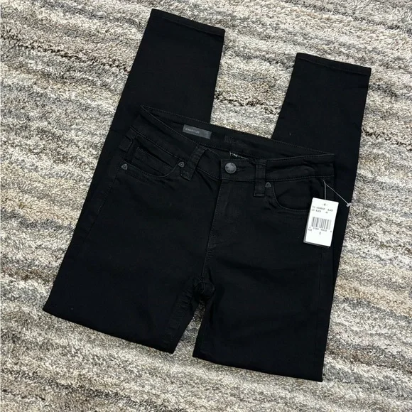 KUT From The Kloth Black Straight Leg Jeans Sz 0 NWT | KUT Straight Leg Jeans * - Picture 3 of 13